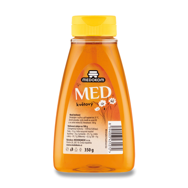 Med Medokomerc - květový, s dávkovačem, 350 g