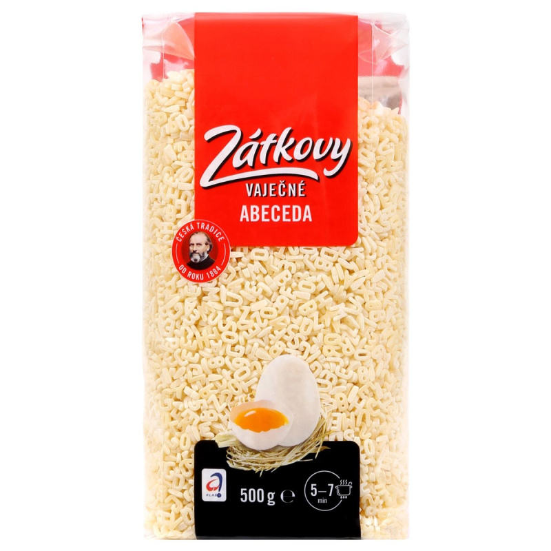 Zátkovy Vaječné těstoviny Abeceda