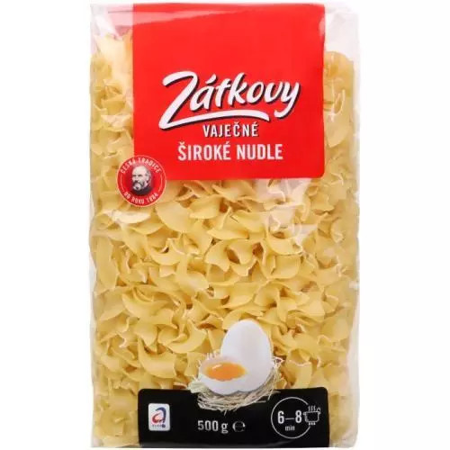 Zátka široké nudle vaječné 500g