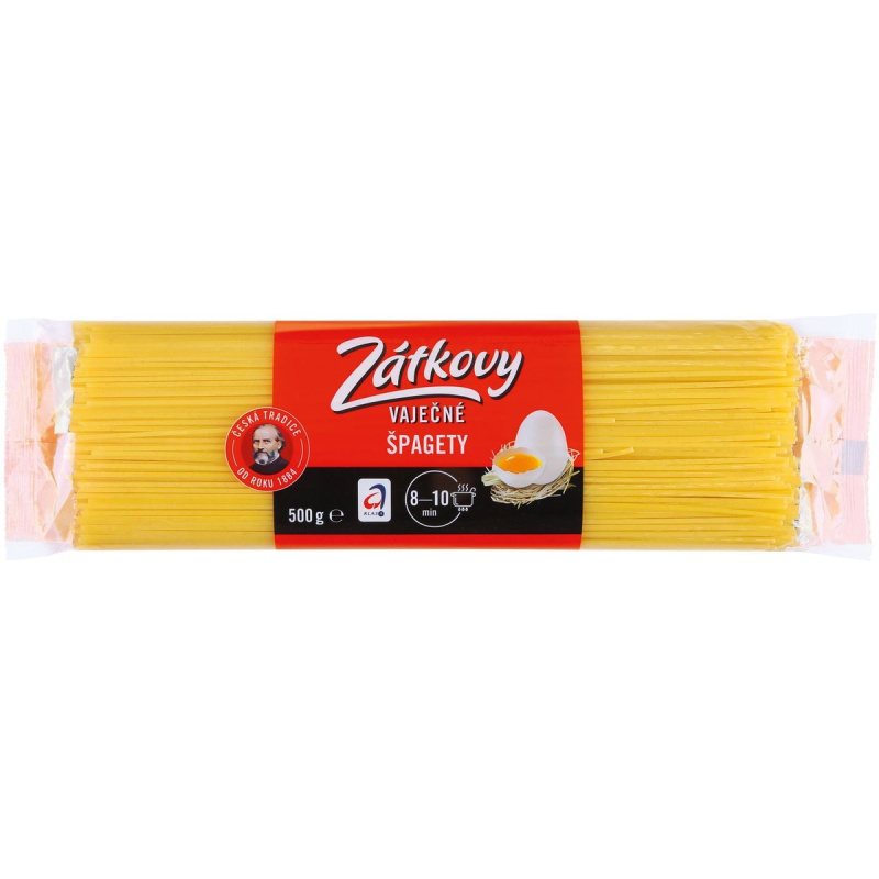 Zátkovy těstoviny Špagety vaječné