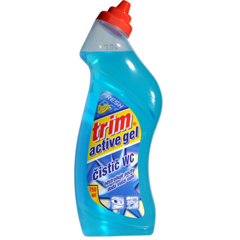 WC Activ gel Trim - čistič toalet - fresh, 750 ml