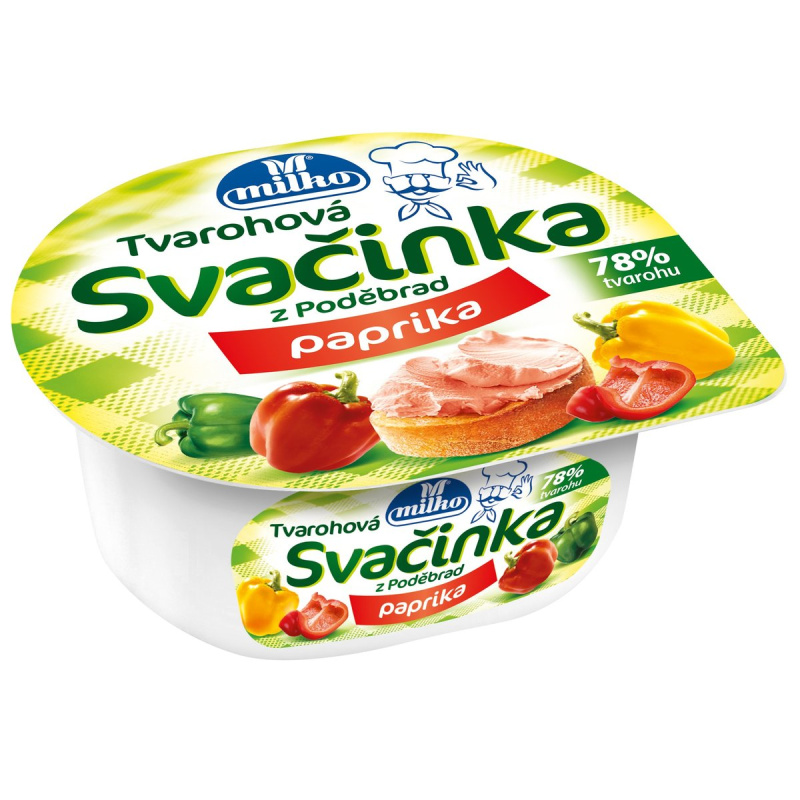 Milko Svačinka zeleninový tvaroh paprika