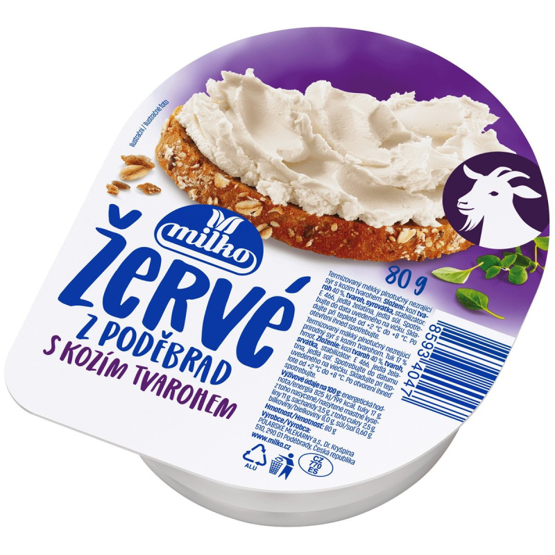 Milko Žervé s kozím tvarohem