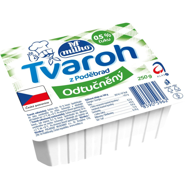 Milko Tvaroh měkký odtučněný