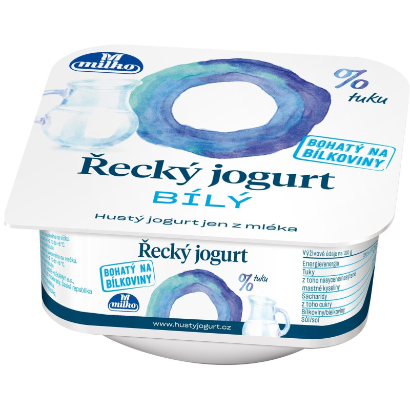 Milko Řecký jogurt 0 % bílý