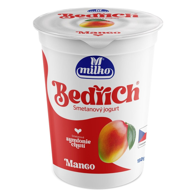 Milko Bedřich smetanový jogurt mango 10 %