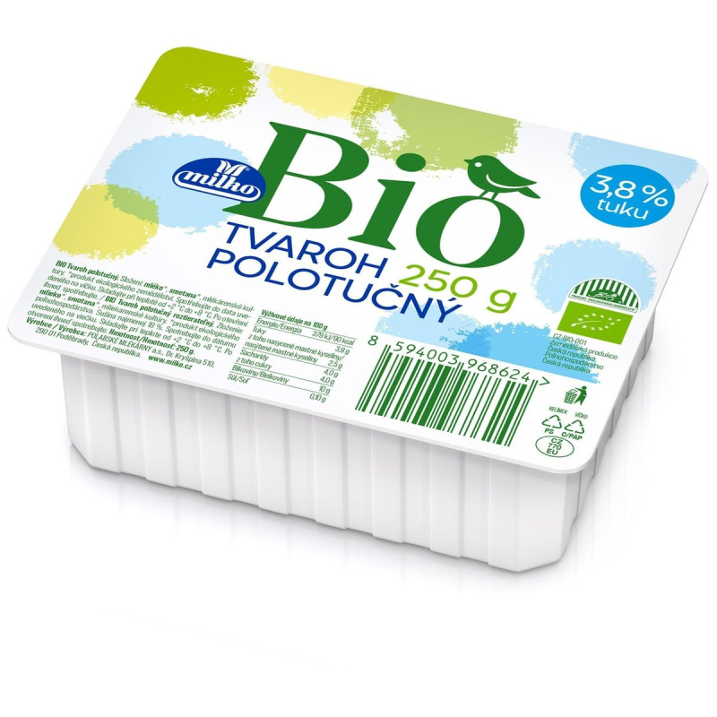 Milko BIO Tvaroh polotučný