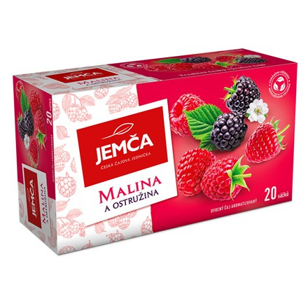 JEMČA Čaj malina ostružina 6 x 35 g