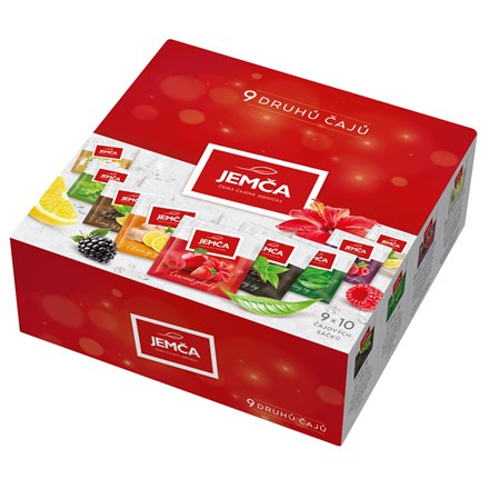 Jemča - kolekce čajů - 9 druhů čajů, 90 ks, 160 g
