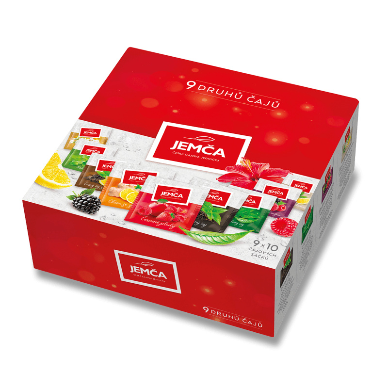 Jemča - kolekce čajů - 9 druhů čajů, 90 ks, 160 g