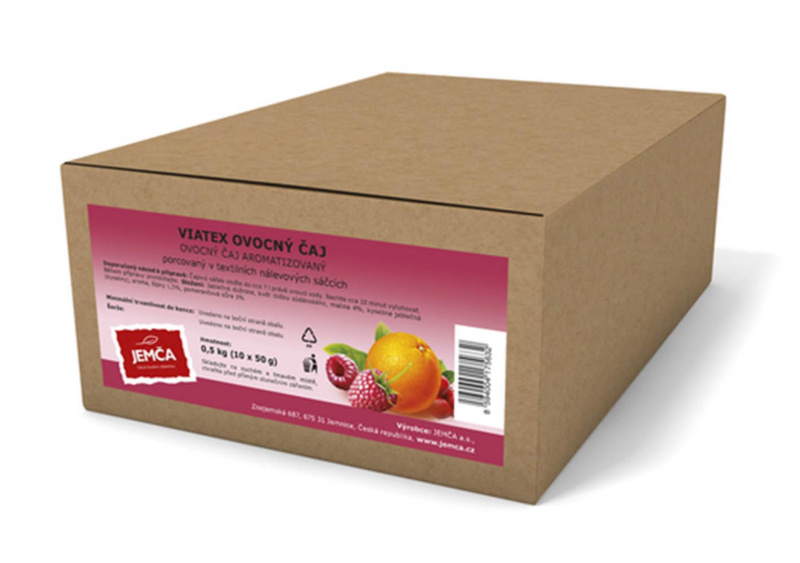 Ovocný čaj Jemča Viatex, - gastro, 10x 50g