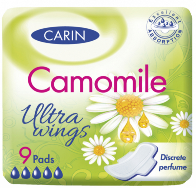 CARIN Deo ultra wings kamille 9 kusů