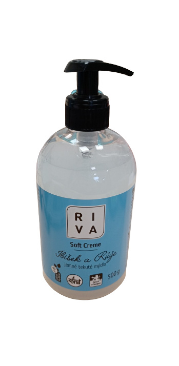 RIVA tekuté mýdlo 500g SOFT creme ibišek a růže bílé