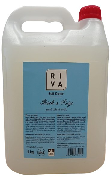 Tekuté mýdlo Riva Soft, bílé, 5 l