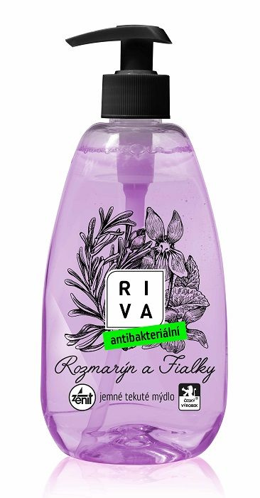 Antibakteriální mýdlo Riva -rozmarýn a fialky, 500 g
