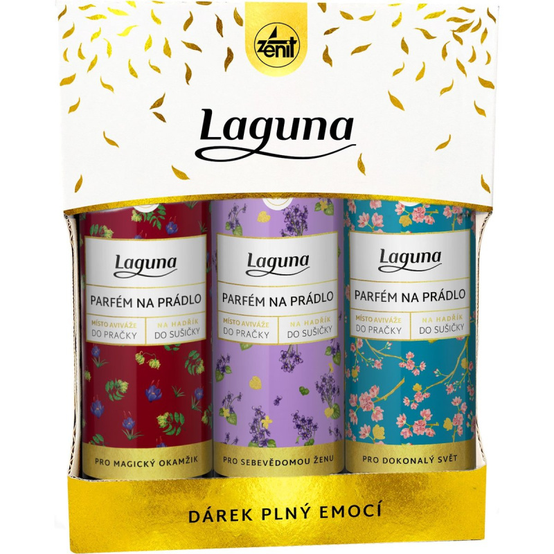 Laguna Dárkový balíček parfémů na prádlo Domov (3×0,3 l)