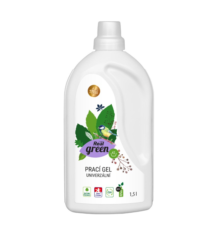 Real green - ekologické čisticí prostředky - prací gel, 1,5 l