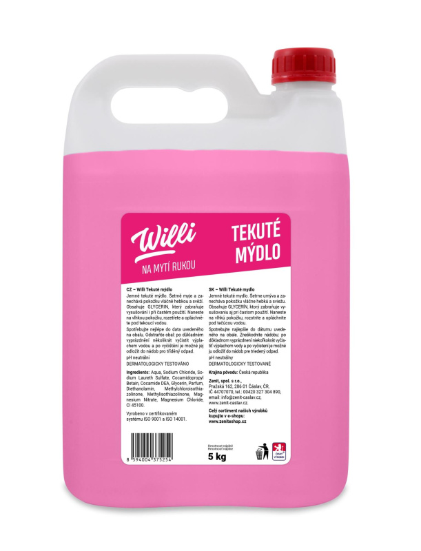 Tekuté mýdlo Willi - 5 kg