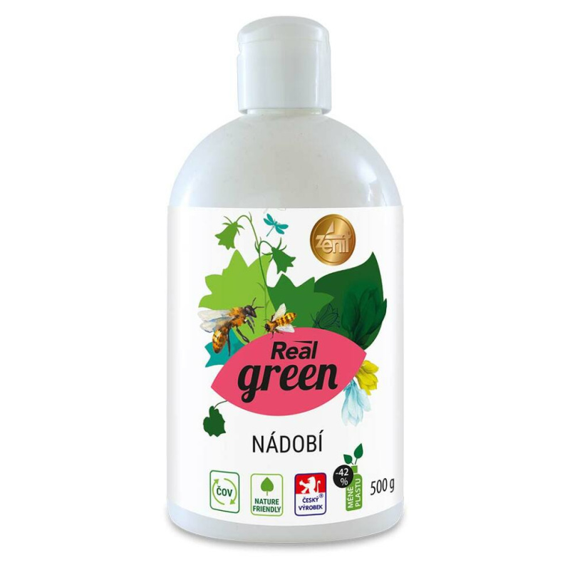 Prostředek na mytí nádobí Real green clean - 500 g