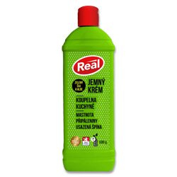 Real jemný krém - čisticí krém - zelený čaj a aloe, 600 g