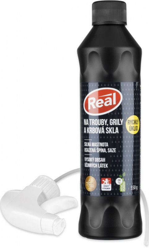 REAL Na trouby, grily a krbová skla 550 g