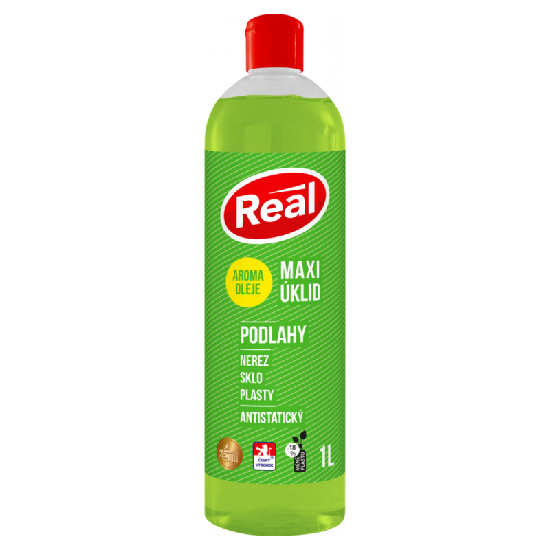 REAL Maxi Antistatic Aromatherapy Pomeranč a cedr 1 l