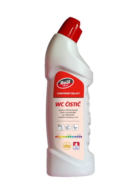 Čisticí WC gel Real profi - 750  ml