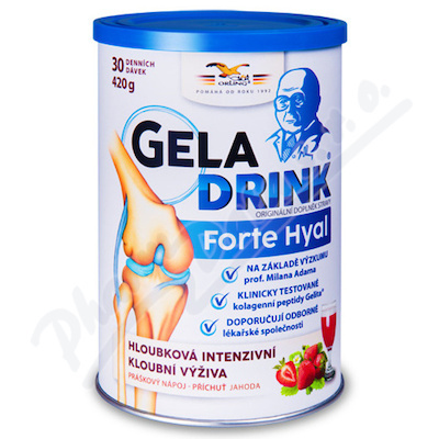 GELADRINK Forte Hyal nápoj jahoda 420 g