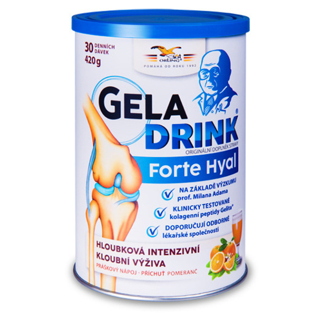 Geladrink FORTE HYAL práškový nápoj pomeranč 420g