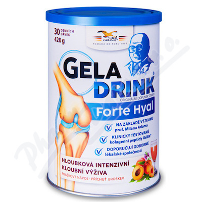 GELADRINK Forte Hyal nápoj broskev 420 g