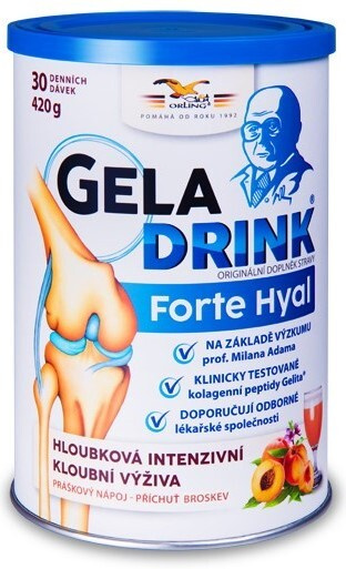 GELADRINK Forte Hyal nápoj broskev 420 g