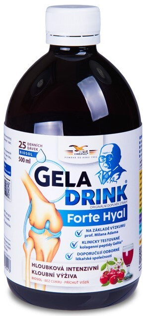 GELADRINK Forte Hyal biosol višeň 500 ml