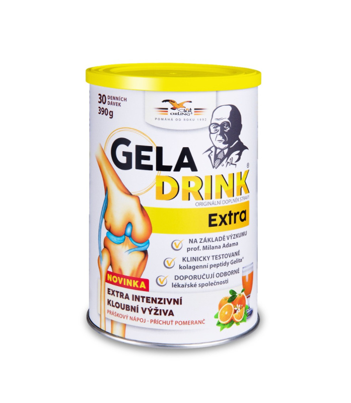GELADRINK Extra práškový nápoj pomeranč 390 g