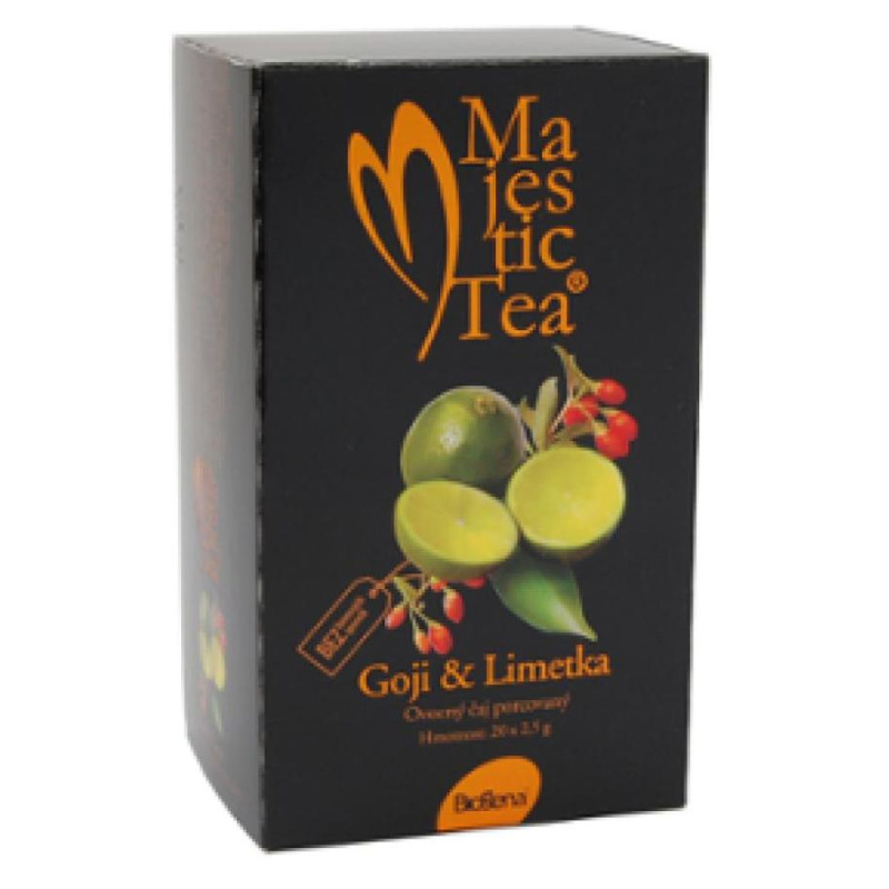 Bylinný čaj Biogena - goji a limetka, 20 x 2,5 g