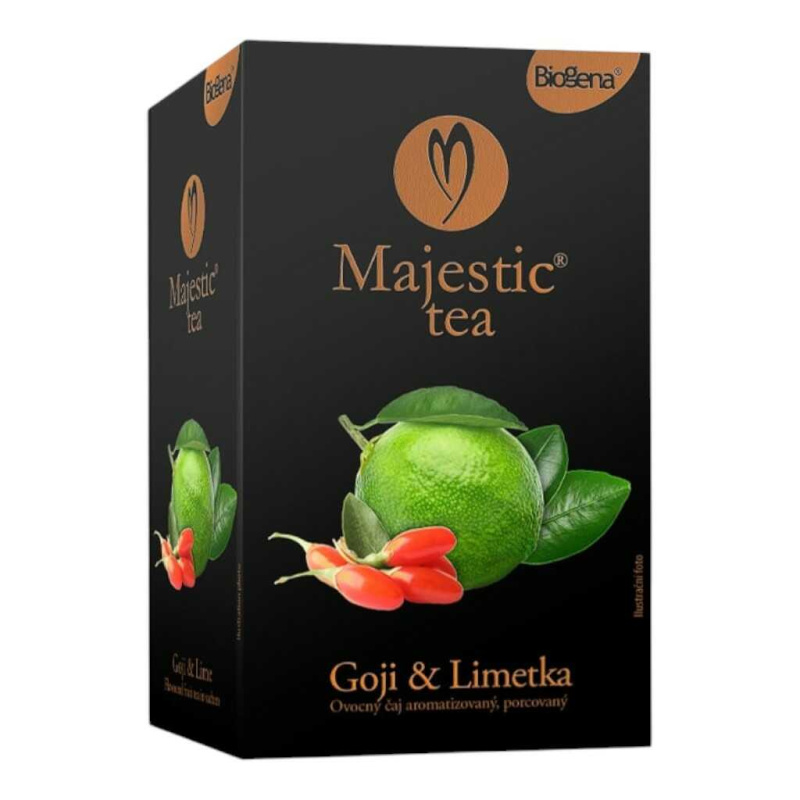 Bylinný čaj Biogena - goji a limetka, 20 x 2,5 g