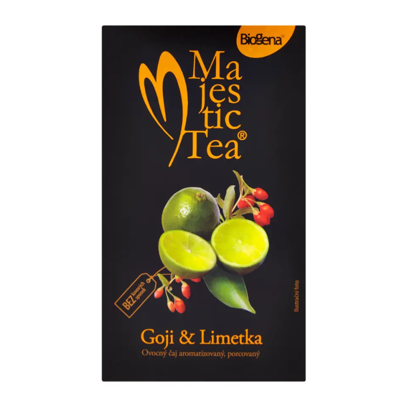 Bylinný čaj Biogena - goji a limetka, 20 x 2,5 g
