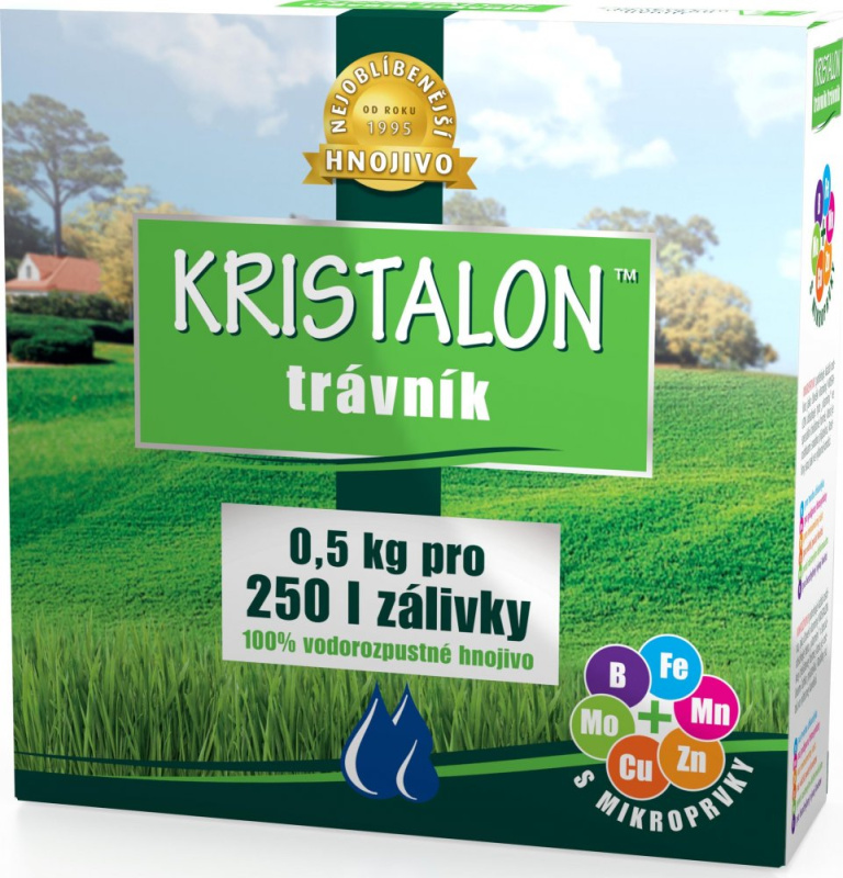 AGRO CS Vodorozpustné hnojivo Kristalon - Trávník 0,5 kg
