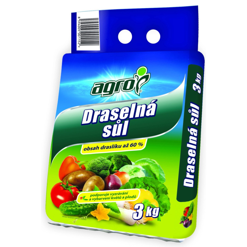 Agro Hnojivo draselná sůl 3 kg