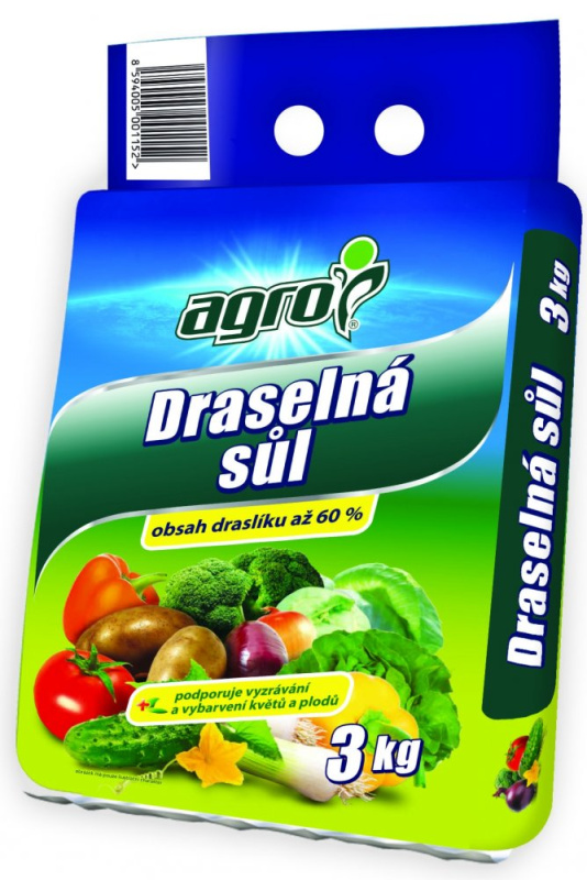 Agro Hnojivo draselná sůl 3 kg