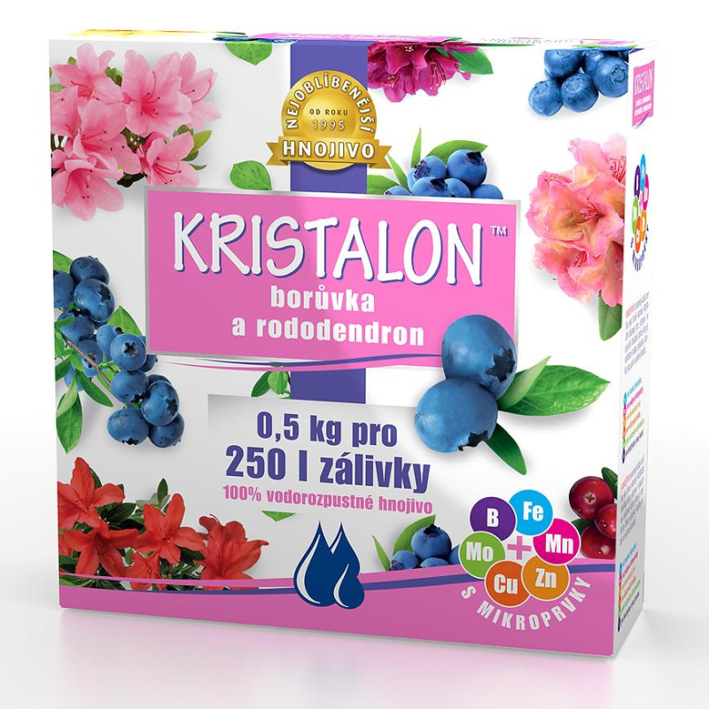Kristalon - hnojivo pro borůvky a rododendrony 0,5 kg
