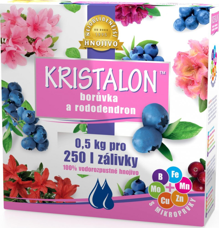 Kristalon - hnojivo pro borůvky a rododendrony 0,5 kg