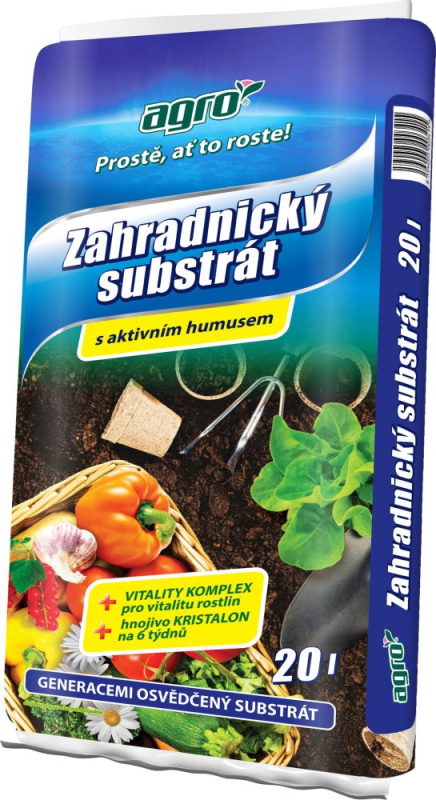 AGRO Zahradnický substrát s aktivním humusem
