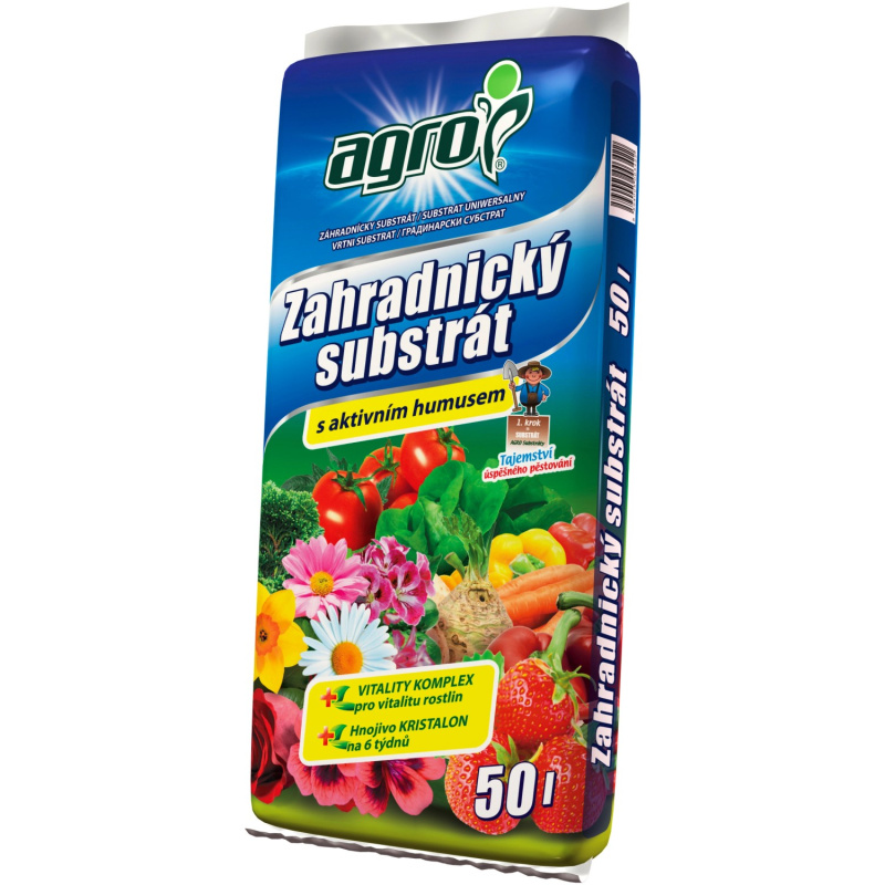 AGRO Zahradnický substrát s aktivním humusem