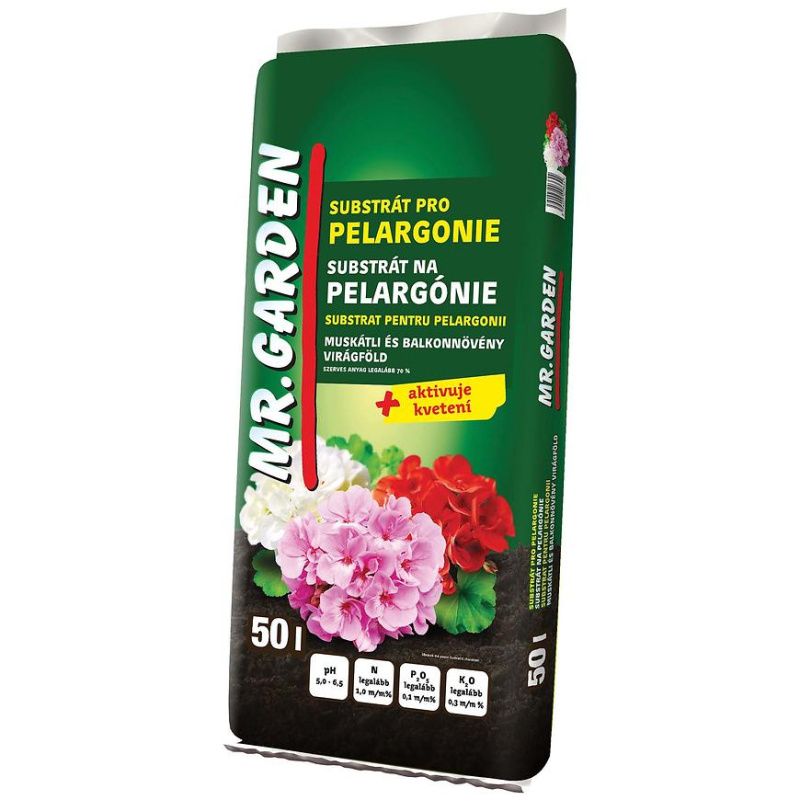 Mr.Garden Substrát pro muškáty 50 l