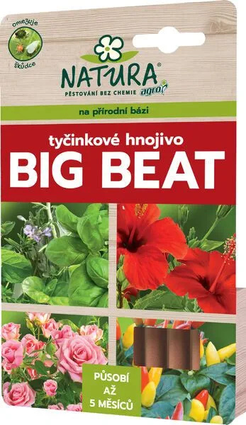 NATURA Big Beat Tyčinkové hnojivo na přírodní bázi