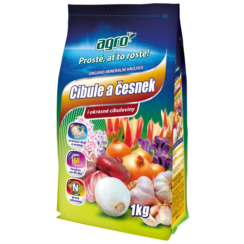 Agro Organominerální hnojivo cibule a česnek 1 kg