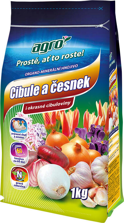 Agro Organominerální hnojivo cibule a česnek 1 kg