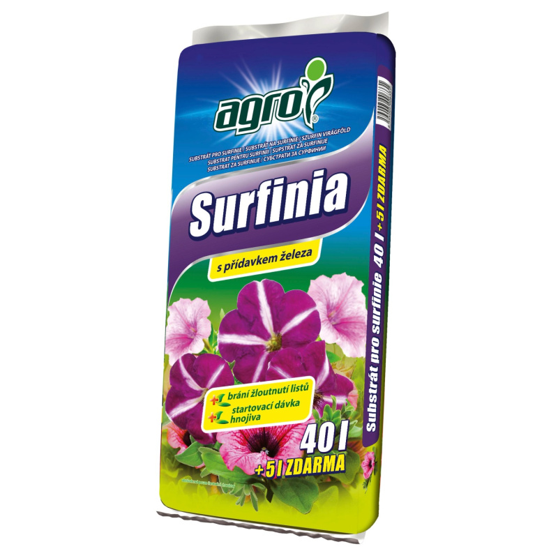 Agro Substrát pro surfinie 40 + 5 l zdarma
