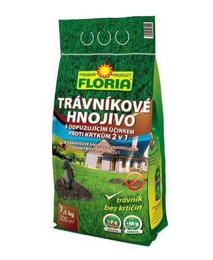 Floria Trávníkové hnojivo proti krtkům 7,5 kg
