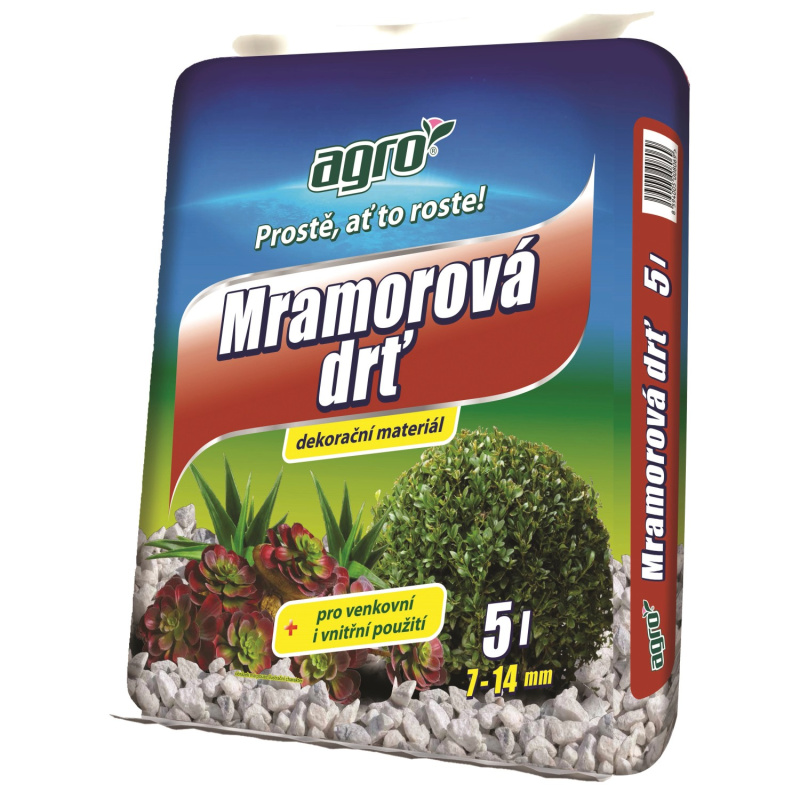 Agro Mramorová drť 7 mm - 14 mm 5 l